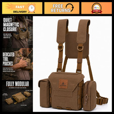 Binocular Harness Chest Pack - Adjustable Hunting Rig for Outdoor Adventures