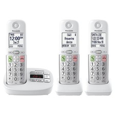 Panasonic Cordless Phone with Large Display and Big Buttons - KX-TGU433W