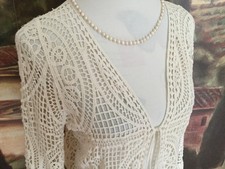 NEUw.✦ HAILYS ✦ Gr. 42 / L ∞ Damen Jacke Ajour- Strickjacke ∞ Baumwolle