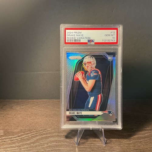 Drake Maye #12 2024 Panini Prizm Rookie Variation Silver card