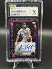 2025 Topps Chrome - Rookie Autographs Adam Kloffenstein #RA-AK Purple Speckle...