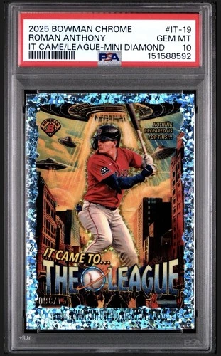 2025 Bowman Chrome Roman Anthony /150 Mini Diamond -It Came to The League SP