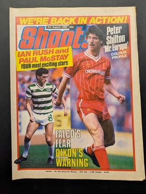 Shoot Magazine Comic, 4th August 1984, Football, IPC Magazines.