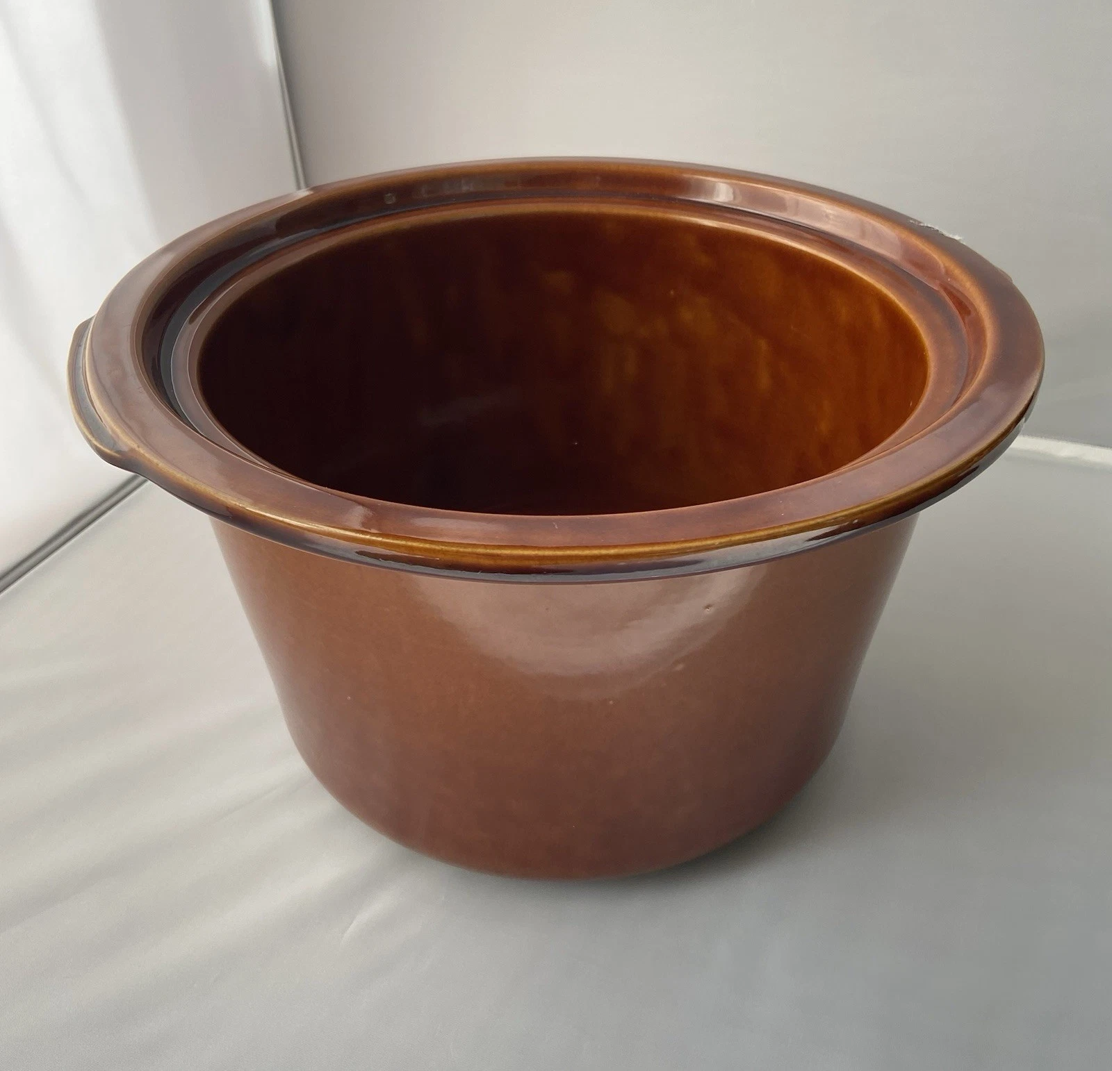 Rival Crock Pot Slow Cooker 6 Quart Stoneware Brown Insert Crock