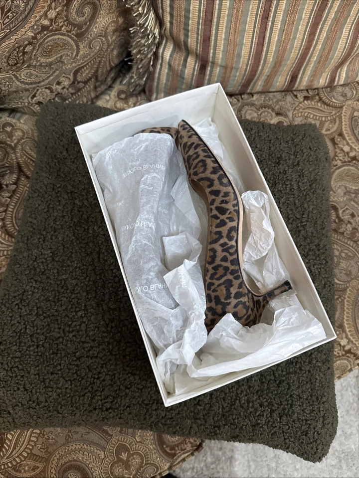 Zapatos de salón Manolo Blahnik de gamuza con estampado animal talla 36 ¡En muy buen estado! Foto 2 de 4