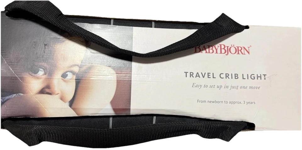 Berço de Viagem Baby Björn Pacote Play Preto/Prata, Tamanho Único, Leve Portátil - Imagem 3 de 4