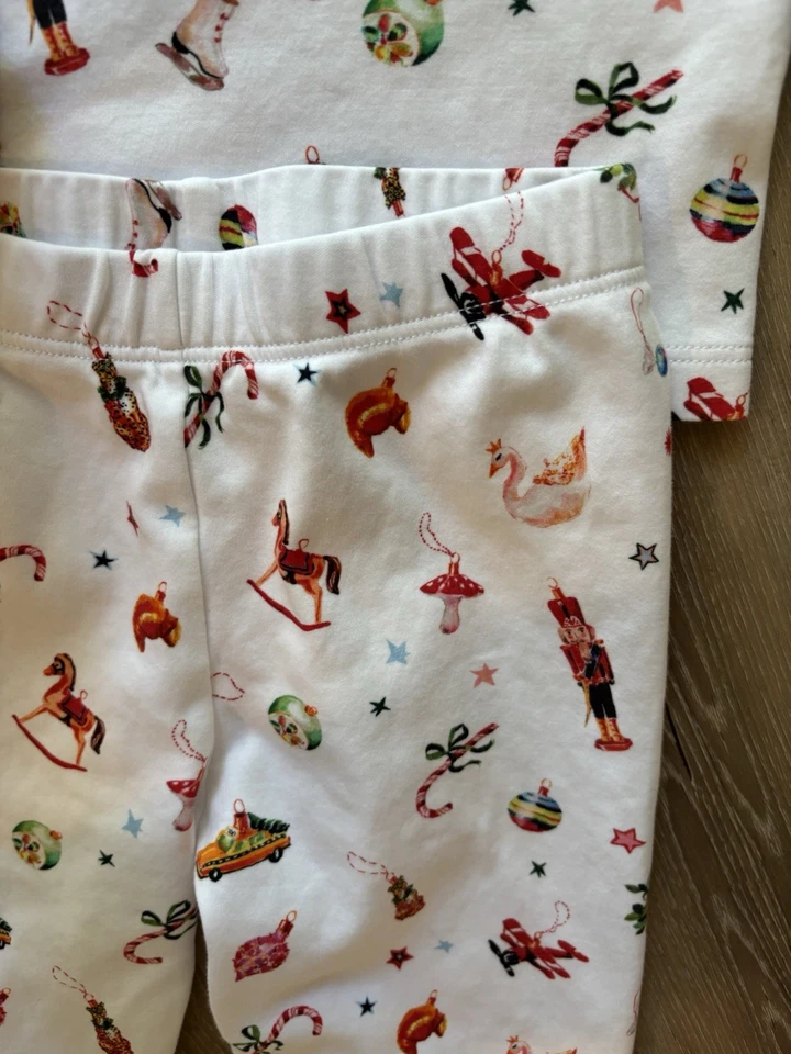 LAKE PJS Pajamas Size 6 Christmas Holiday Snug Fitting Pima Cotton Kids - Image 4 of 4