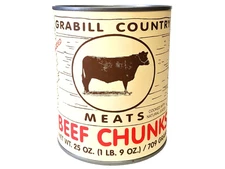 Canned Beef Chunks, Favorite Amish Food, 25 Oz. (Pack of 6)