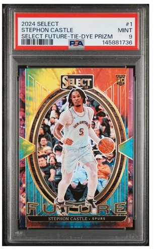 Stephon Castle [Tie-Dye Prizm] #1 2024 Panini Select Future card