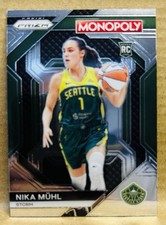 2024 Panini Prizm Monopoly WNBA Nika Muhl #WNBA26 CARD Seattle Storm RC All-Star