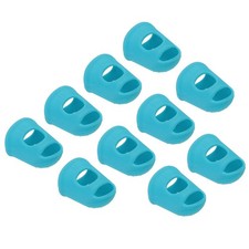Finger tip protection non-slip fingertips 10 pieces 25mm light blue