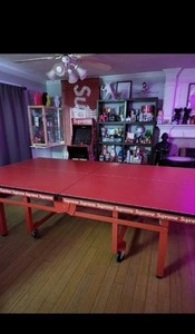 Supreme Butterfly Centerfold 25 Indoor Table Tennis Table Ping Pong W/ Paddle x2