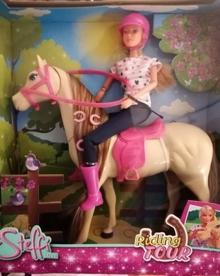 Steffi Love Riding Tour Puppe mit Pferd  Neu OVP Unbespielt