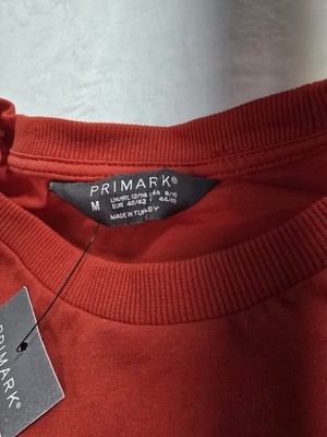 Primark Short Sleeve T-shirt Size M New with Tags Red
