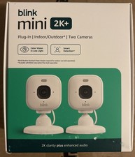Blink Mini 2k+ Cameras Indoor/Outdoor Plug-in...