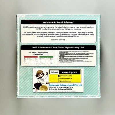 Weiss Schwarz - Frieren: Beyond Journeys End - Booster Box English 1st Edition Weiss Schwarz - Frieren: Beyond Journeys End - Booster Box English 1st Edition