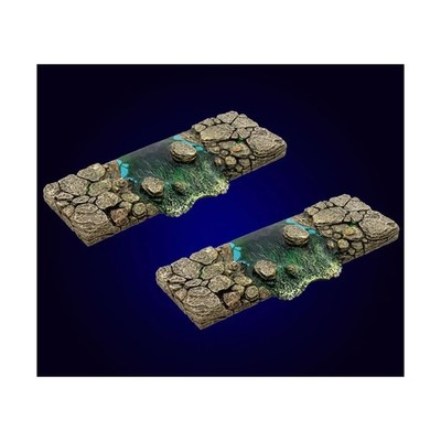Dwarven Forge Dwarvenite Cavern Set Water Transition Pack NM