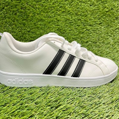 Adidas VS Advantage Womens Size 8 White Black Athletic Lifestyle Shoes Sneakers