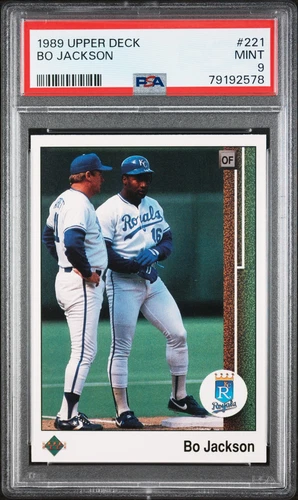 1989 UPPER DECK #221 BO JACKSON PSA 9