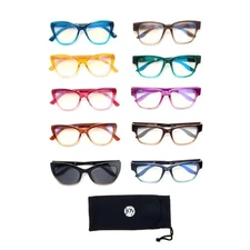 Joy 12PC Readers Style Collection Biggest Set Ever with Desktop Holder +2.50 New