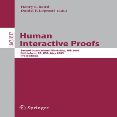Human Interactive Proofs Second International Workshop HIP 2005 B