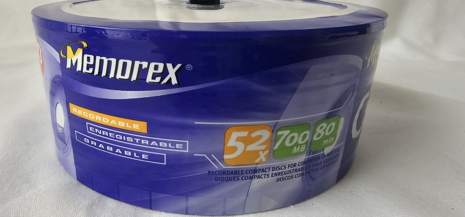 New Sealed Memorex CD-R 30 Pack 700MB, 80 Min 52x Multi Speed Recordable Cds
