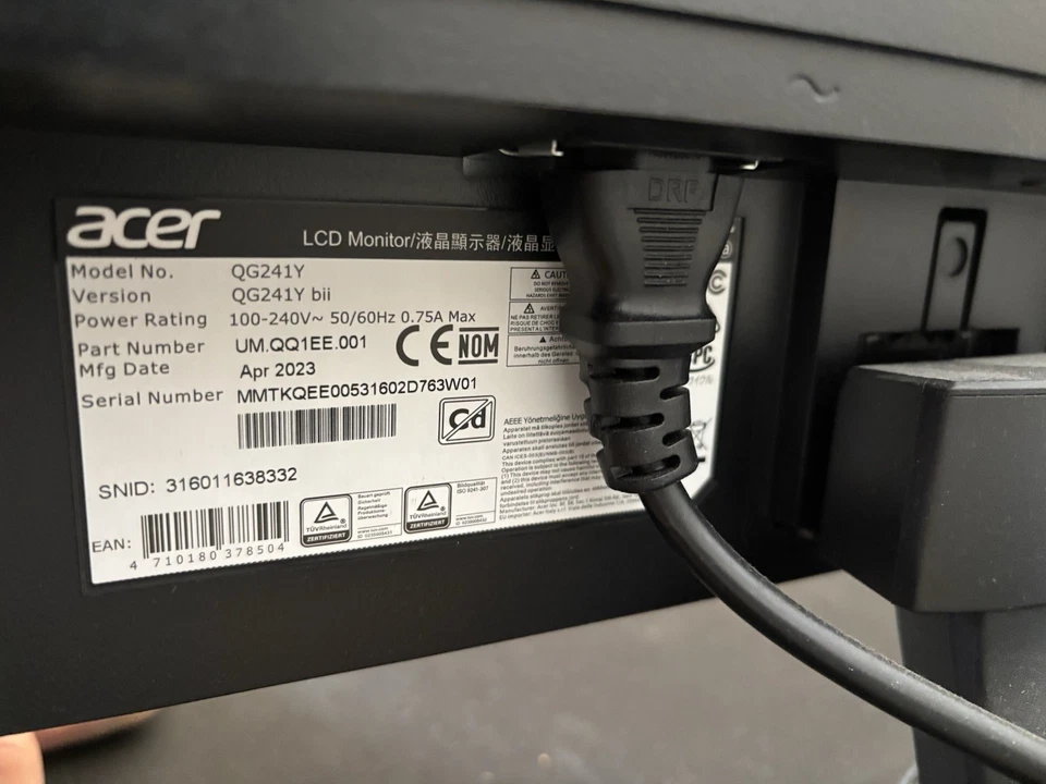 Acer QG241Y (LCD-Monitor, 60 Hz, 23,8 Zoll) - Bild 2 von 3