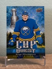 2025-26 Upper Deck Series 1 Cup Quest Speckle Tage Thompson #CQ-17 Sabres 