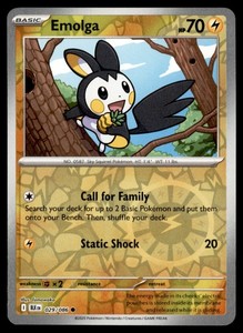 Emolga 029/086 Reverse Holo Black Bolt
