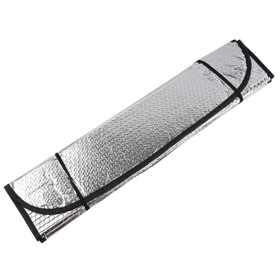 Cover Car Windshield Sunshade Foldable Nice Reflective Remains Cool Silver - Image 4 of 4