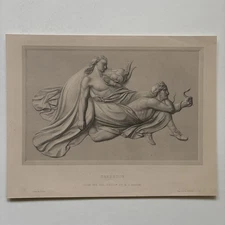 Antique Engraving Sarpedon death of the Lycian hero Sarpedon son of Zeus