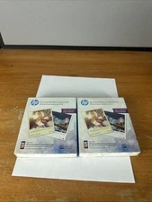 2 Packs HP Social Media Photo Paper 25 Sheets Each Snapshots Sticky Back 4"x5"