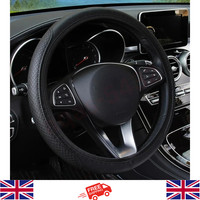 Universal Car Steering Wheel Cover Anti Slip 38cm PU Leather Comfortable