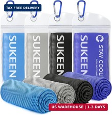 4 Pack Cooling Towels 40"x12" , Cooling Neck Wraps, Ice Towel, Soft Breathable