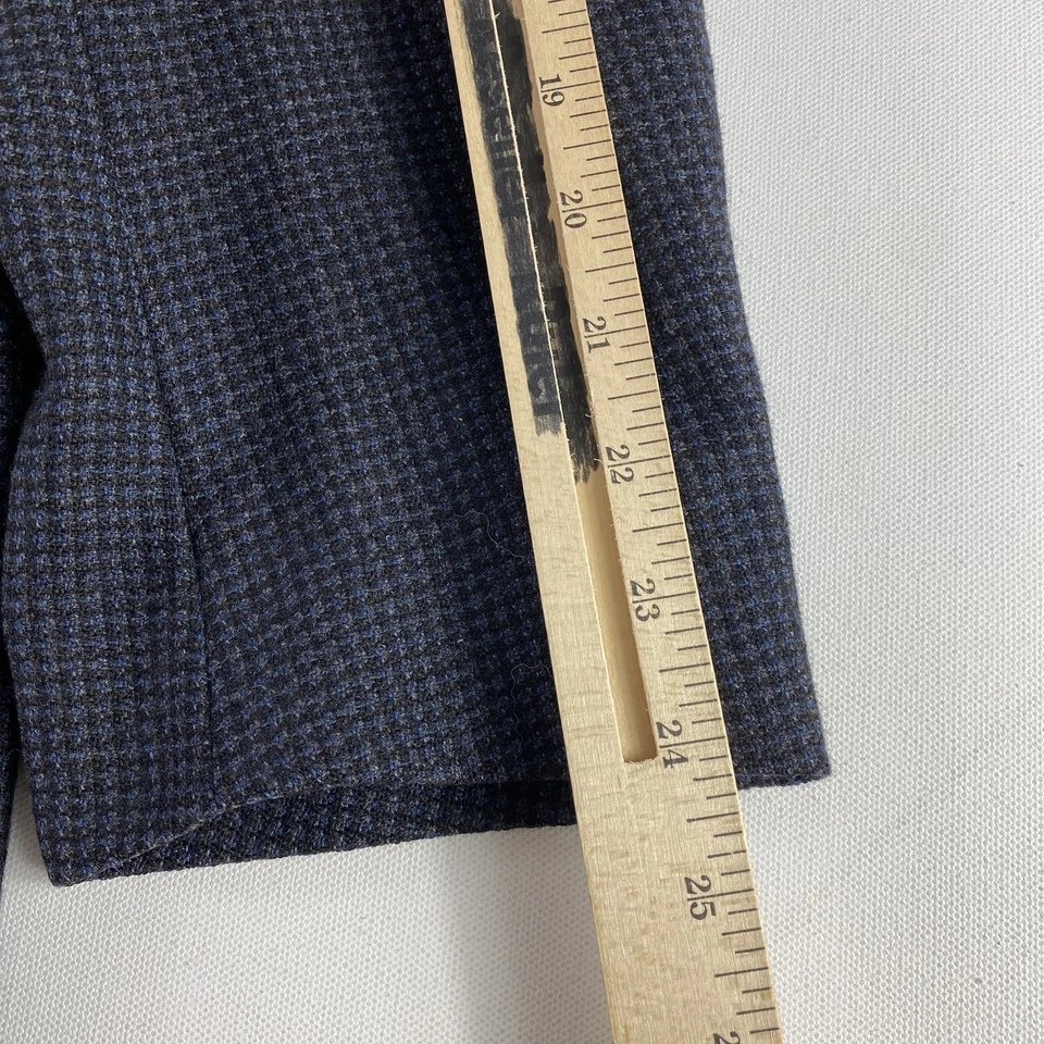 Canali Blazer Mens 44R Blue Wool Made in Italy Sport Coat Jacket Classic - Image 4 of 4