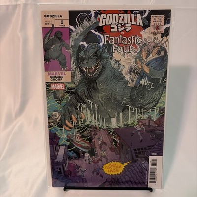 Godzilla Vs. Fantastic Four #1 Nick Bradshaw Monster Homage Cover (Marvel Comics