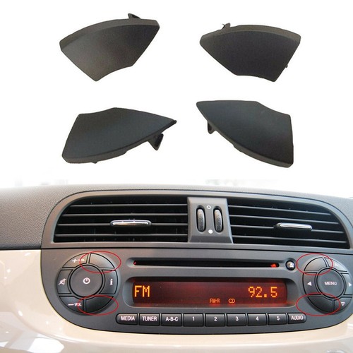 4X For Fiat 500 Radio For Mold Point Covers for CD Button Removal Black - Picture 5 of 12
