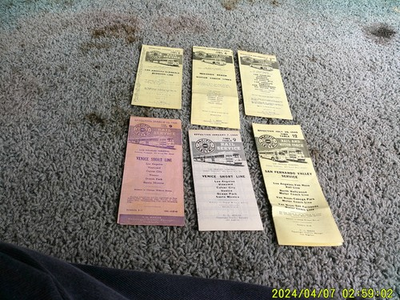 #ad #ad 1948 1950 PACIFIC ELECTRIC RAILWAY SOUTHERN CALIFORNIA TIMETABLES. Lot of 14 $50.00