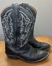 Tony Lama 7938 Boots 9.5 EE Made USA Rick Grimes Mens Cowboy Western Bullhide