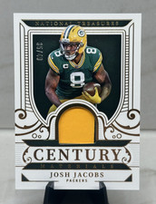 2025 National Treasures, JOSH JACOBS /49 Century Materials GREEN BAY PACKERS