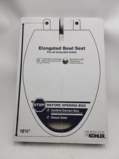 NEW Kohler 4636-RL-96 Cachet Ready Latch Quiet Close Elongated Toilet Seat