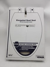 NEW Kohler 4636-RL-96 Cachet Ready Latch Quiet Close Elongated Toilet Seat