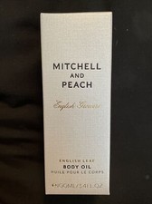Mitchell and Peach English Growers Body Oil English Leaf NEW 3.4 oz. MSRP 68