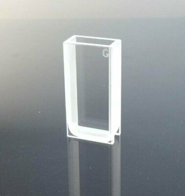 Set of 2 Glass Cuvette,Large Cuvette, Light Path 10mm,Volume 5.6ml, Cell, Large 