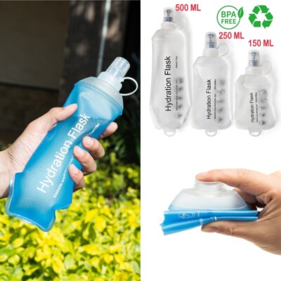 Faltbare Flexible Trinkflasche TPU Wasserflasche Sportflasche BPA Frei Outdoor