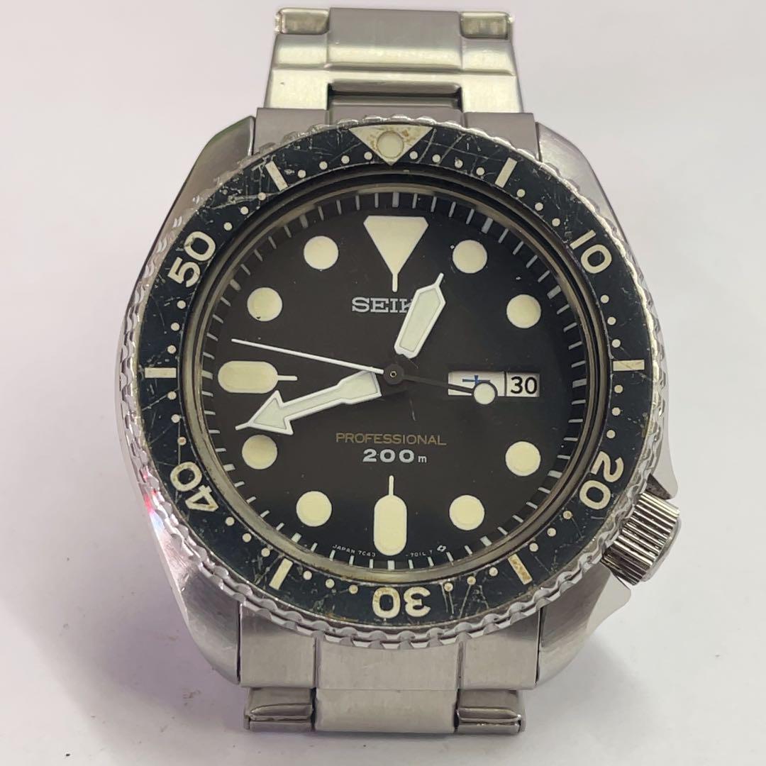 SEIKO 7C43-7010 プロフェッショナル 200mダイバーズウオッチ