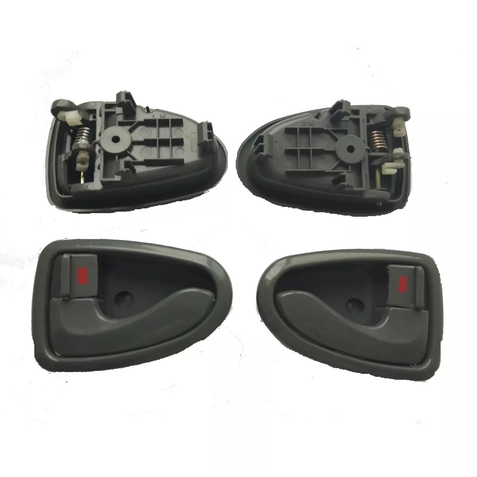 Manija de puerta delantera trasera izquierda derecha gris interior Hyundai Accent 2000-2006 4 piezas Foto 3 de 3