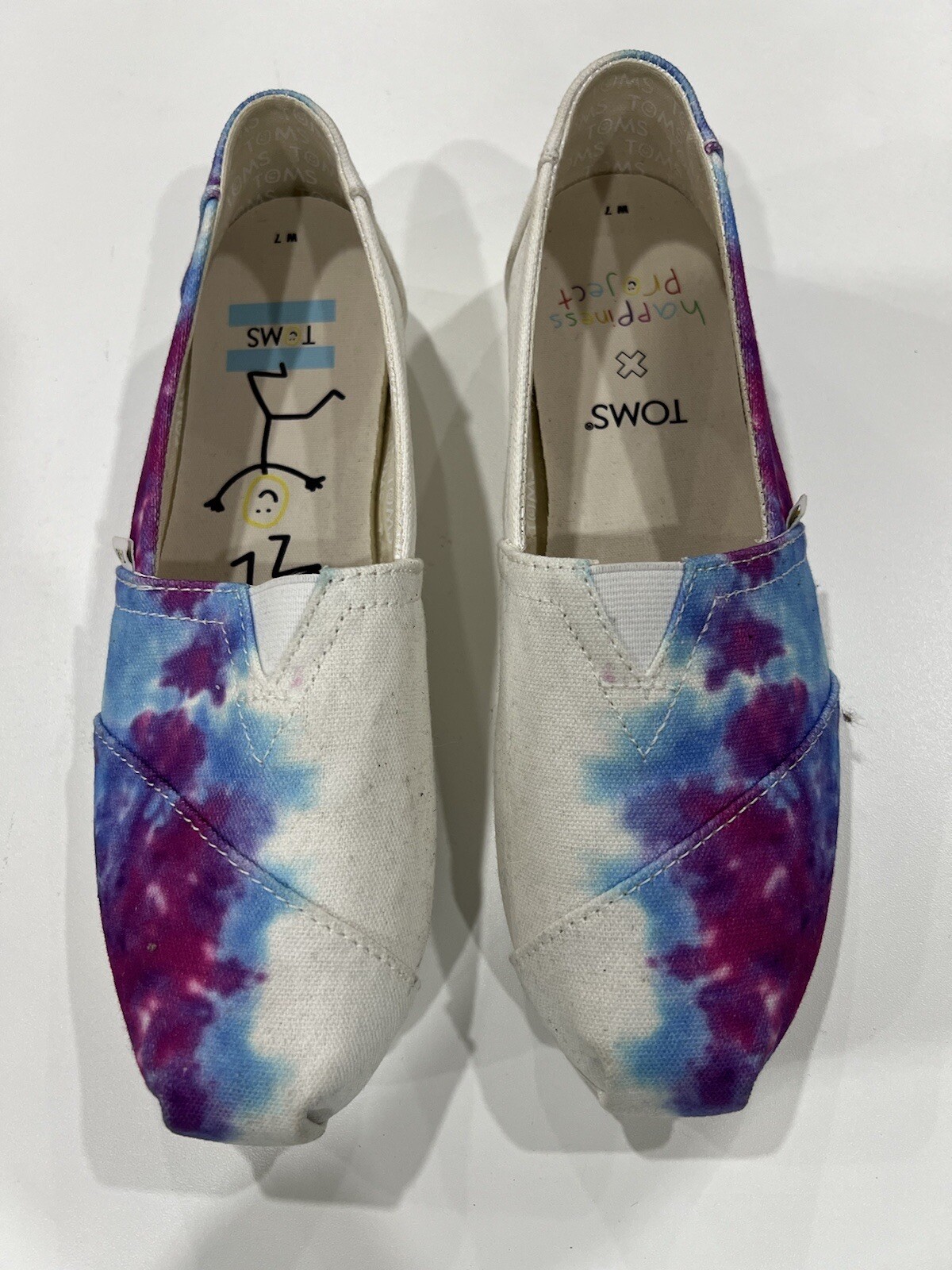 Women's TOMS Alpargata TOMS X Happiness Project 1/2 Tie Dye Print - Main Image