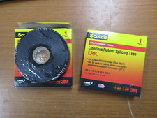   2 NEW SCOTCH LINERLESS RUBBER SPLICING TAPE 3/4" x 30' 130C