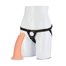 Silicone Realistic 7" Male Hollow Strap-on Harness Dildo Penis Cock Extension